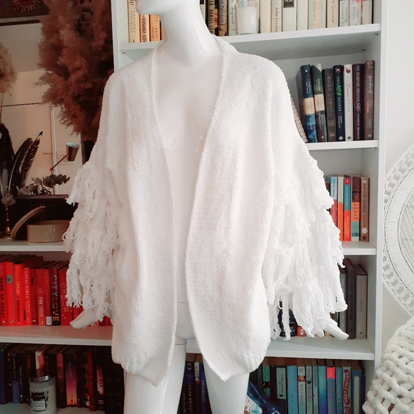 New Princess Polly Jovi White Fringe 